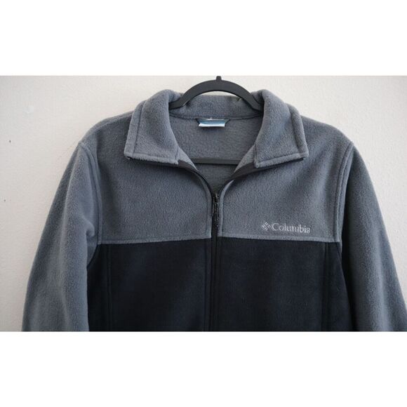 Columbia XM1571 Men's Sz S Gray/Black Steens Mountain 2.0 Full Zip Fleece Jacket - Picture 3 of 11